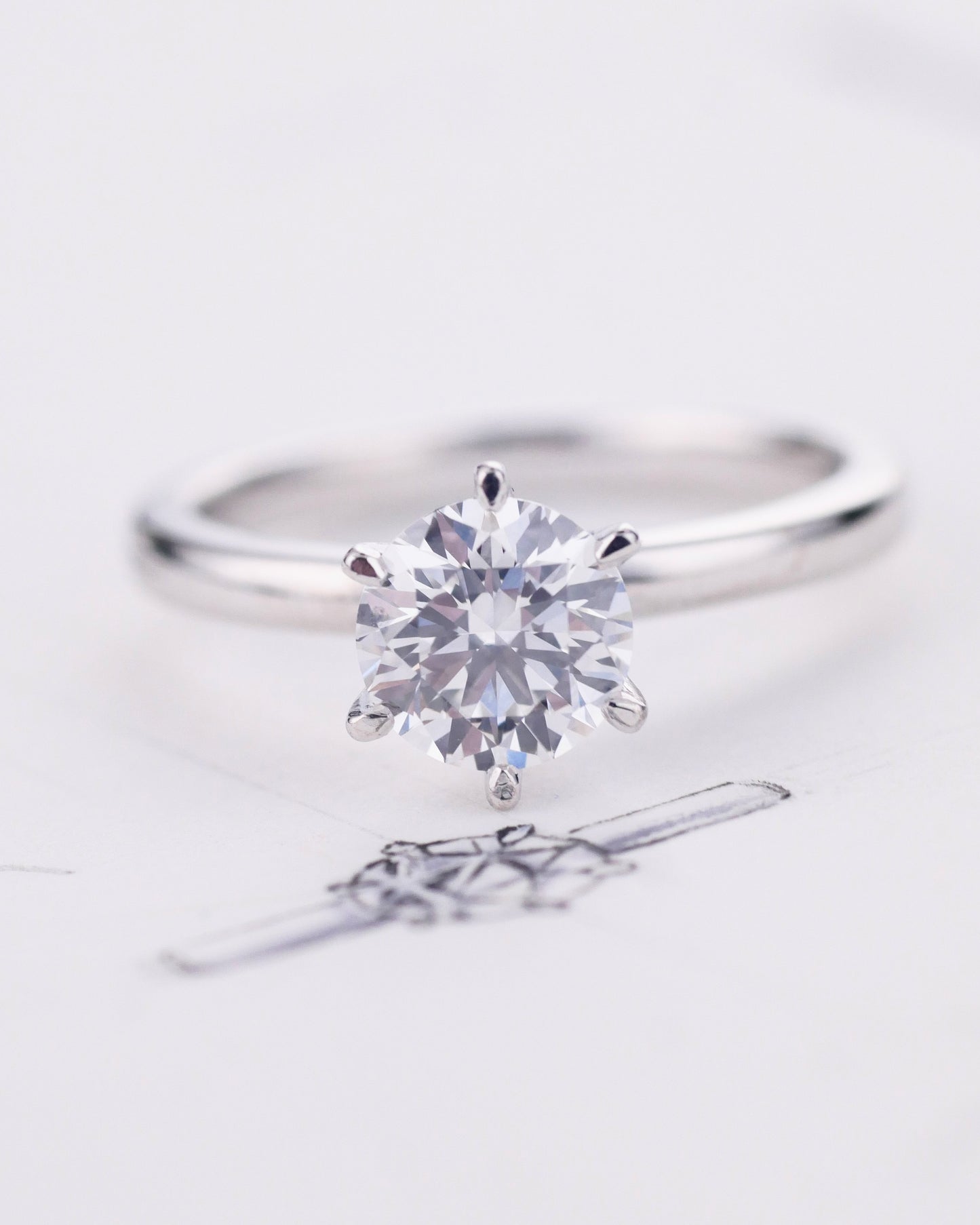 Classic Lab-Grown Diamond Engagement Ring