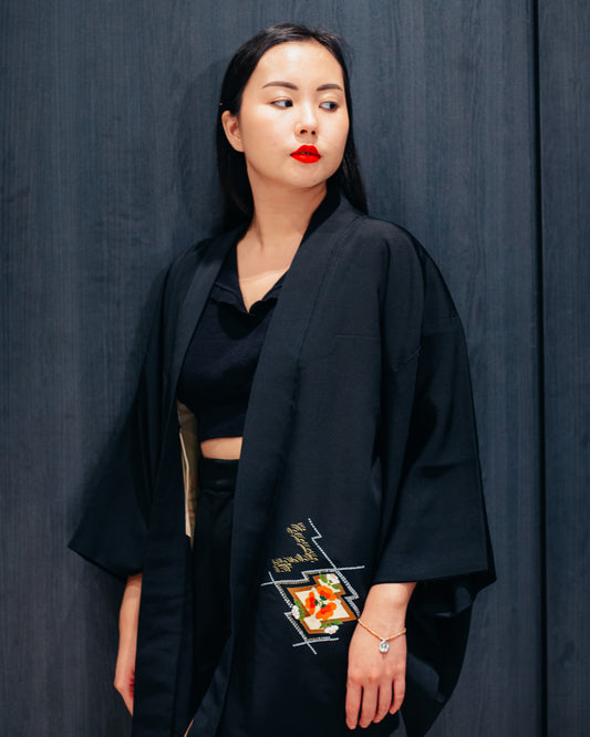 Sapphire Pebbles for Syne's Restored Vintage Kimonos