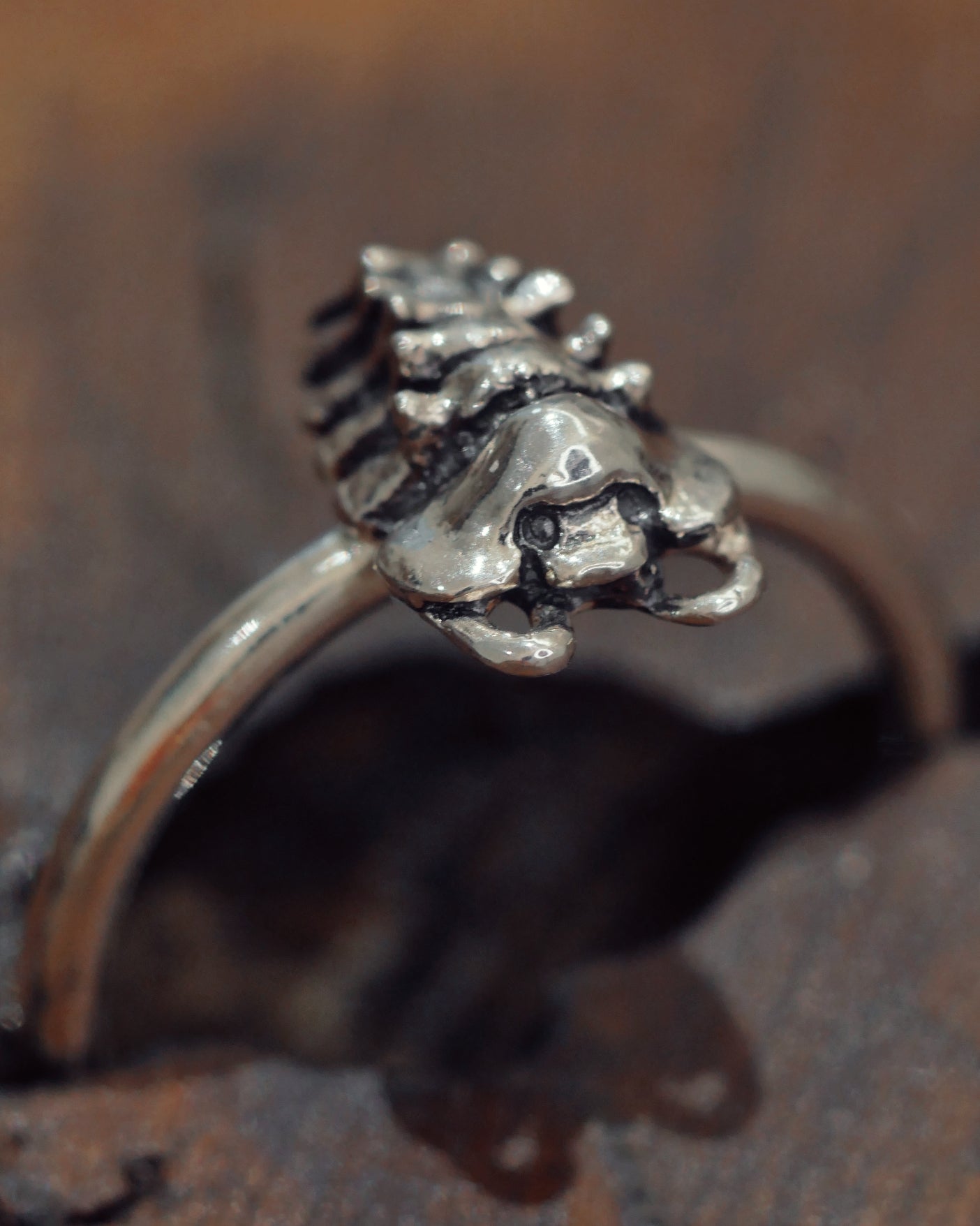 Fancy Gator/Thailand Spiky Isopod Ring